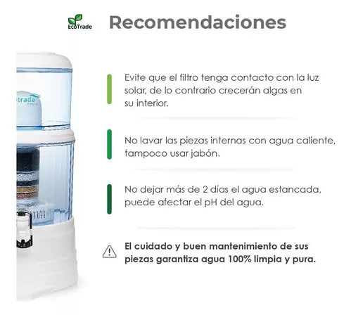 Filtro Purificador de Agua Bioenergético de 14 litros